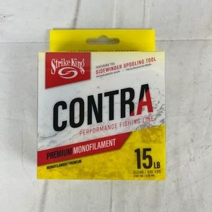 Strike King Contra Premium Monofilament 15 lb Clear 330 Yd Fishing Line